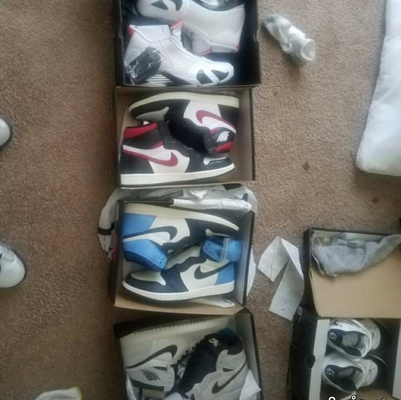Jordan obsidian 10.5 235 bin all four pairs 1100 - Picture 2 of 2